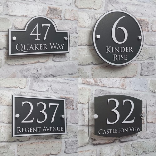 House address plaque door - address,