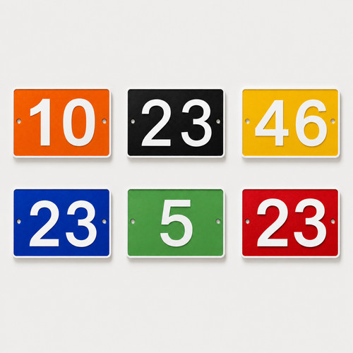Personalised house number sign - house,