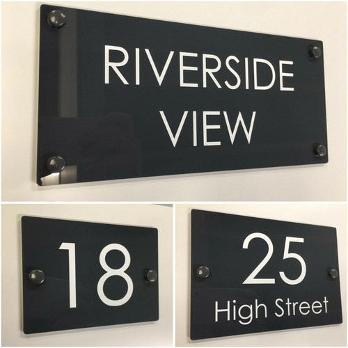 Modern house sign plaques door - house,