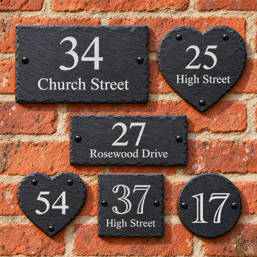 Personalised rustic slate - rustic,