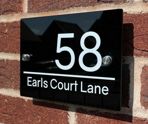House number plaques door - house,