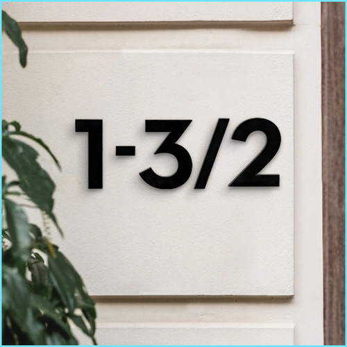House number plaques - house, door