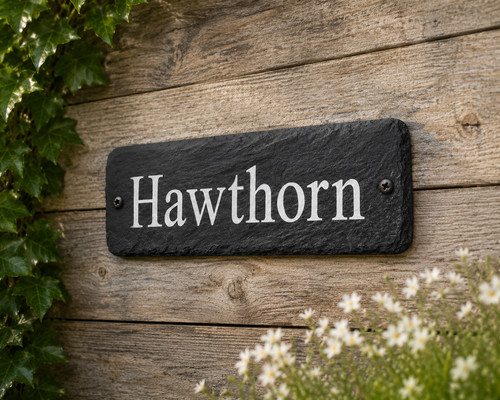 House address plaque - house,