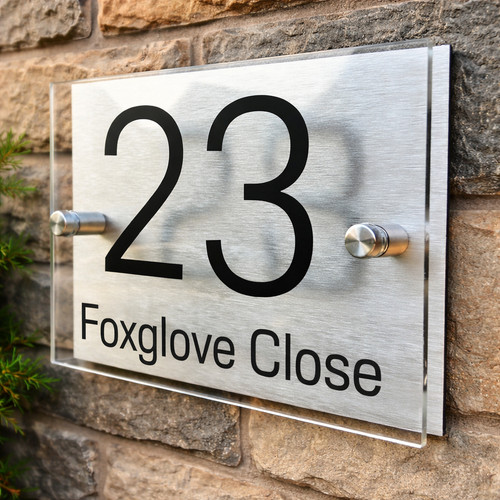 House number plaques door - number,