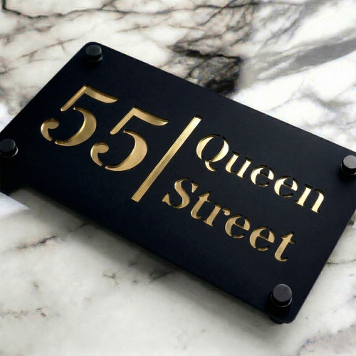 Personalised house number sign - number,