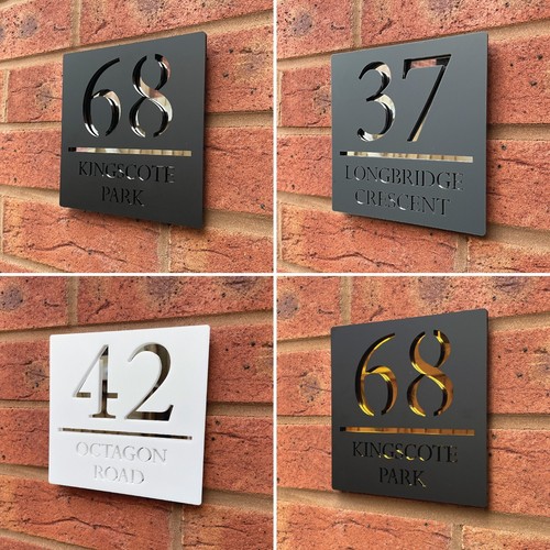 House number plaques - house, sign
