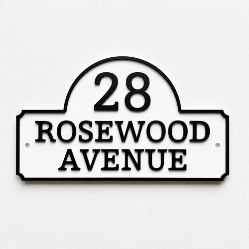 Personalised house number - personalised,