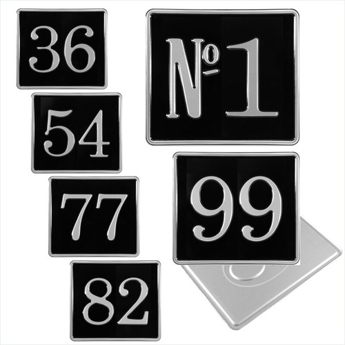8x7 black silver - 8x7, pressed