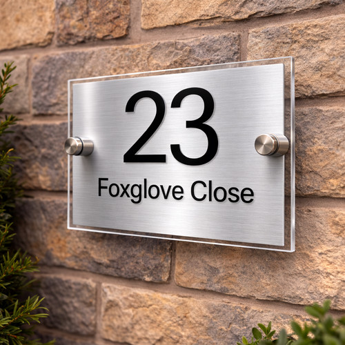 House number plaques - house,