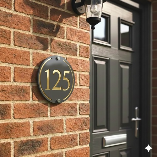 Personalised house number - personalised,
