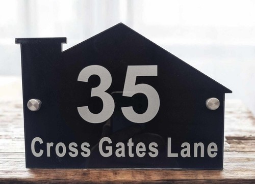 House number plaques - house,