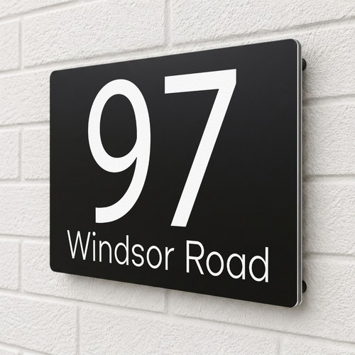 House number plaques - house,