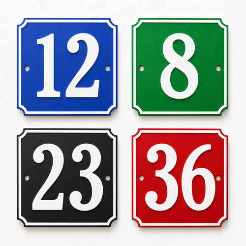 Personalised house number sign - personalised,