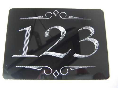 House door number plate - house,