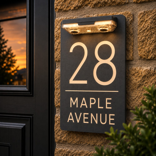 House number plaques - house,