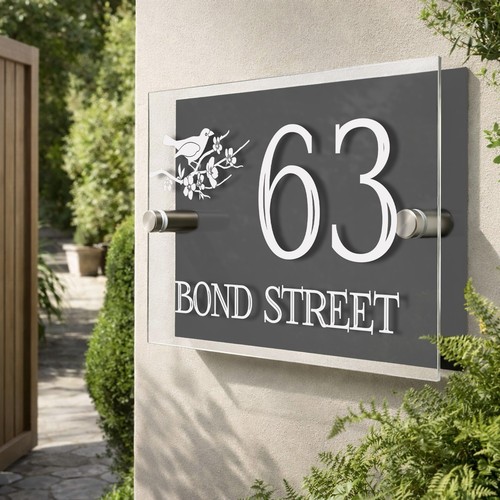House number plaques - house,