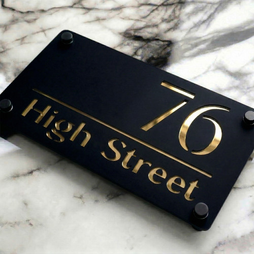 House number plaques - number,
