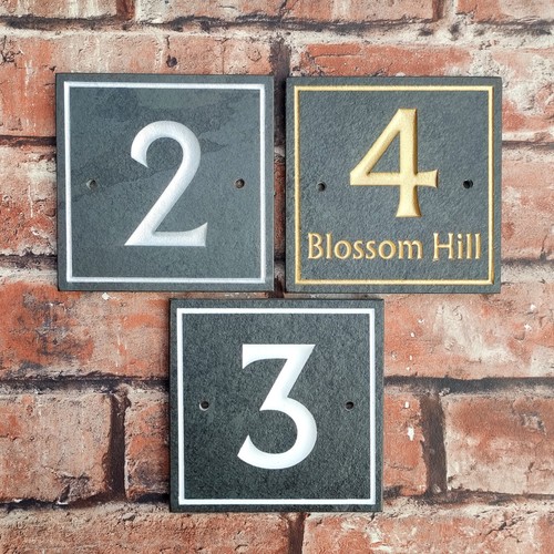 House signs personalised door - house,