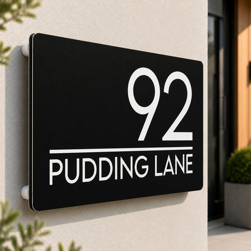 House number plaques - house,