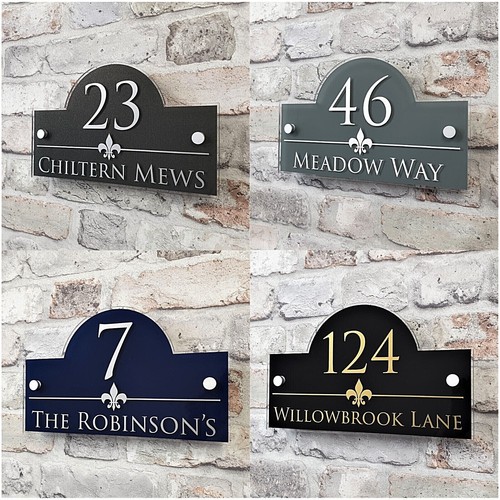 Personalised address plaques - personalised, &