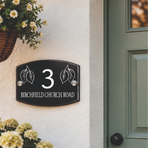 House number plaques - house,