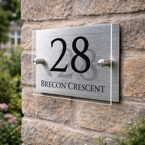 House number plaques - house,
