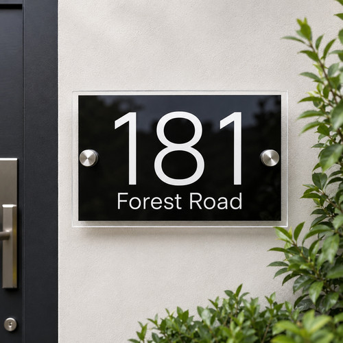 Personalised house number - personalised,