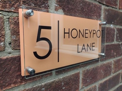 House number plaques door - house,
